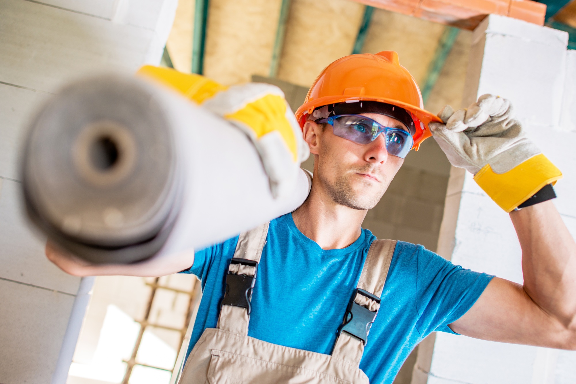 Caucasian Construction Worker Caucasian Construction Worker