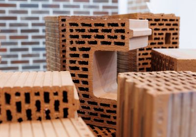 Samples of ceramic bricks. Hollow brick. Material for the construction of walls and partitions. Samples of ceramic bricks. Hollow brick. Material for the construction of walls and partitions.